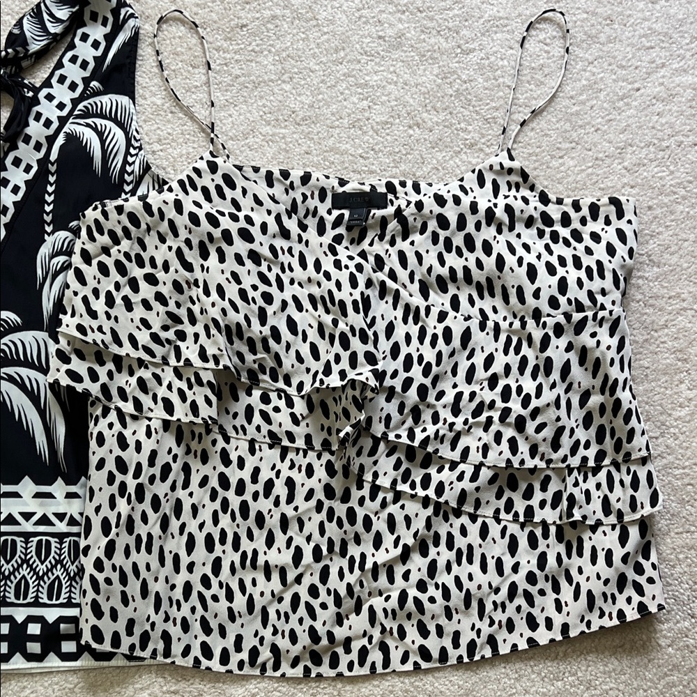 Bundle of 3 Summer Resort High End Tops - Kut from the Kloth, J Crew NWOT 10-12 - Picture 4 of 7